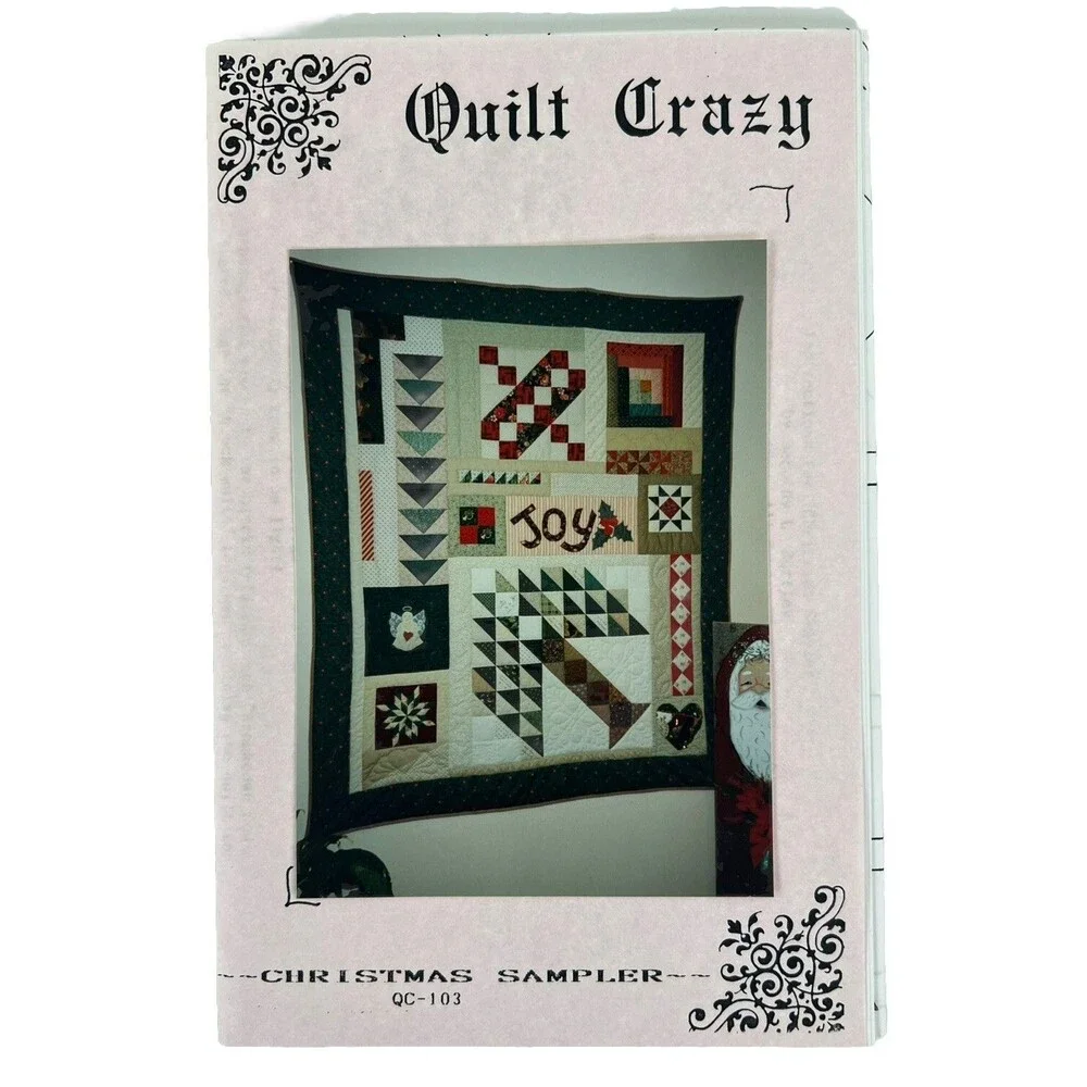 Vintage Quilt Crazy Christmas Sampler QC-103 Quilting Instructions Pattern